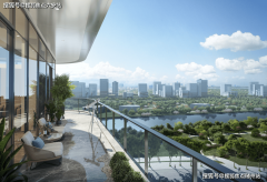 连系镜面水景取星月